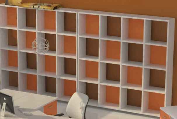 estanterias casillero de melamina